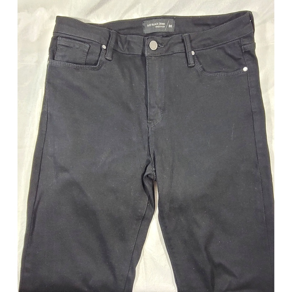 Just Black Denim Women's High Rise Skinny Jeans - Black - SF178 -‎ Sz 30